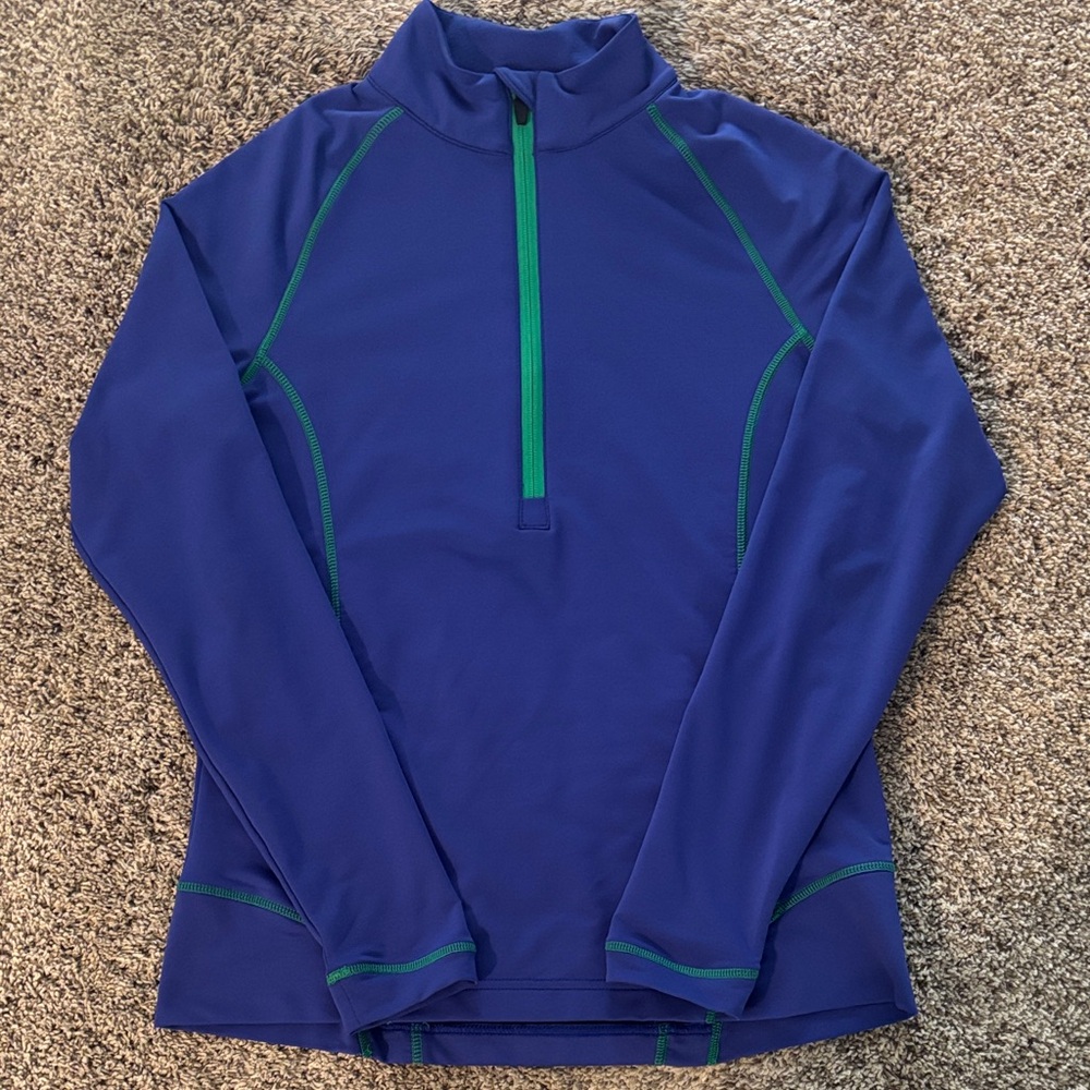 Peter Millar Blue 1/4 Zip Pullover